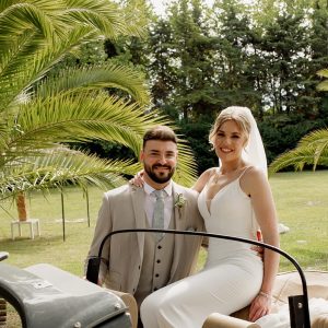 international wedding bride and groom photo